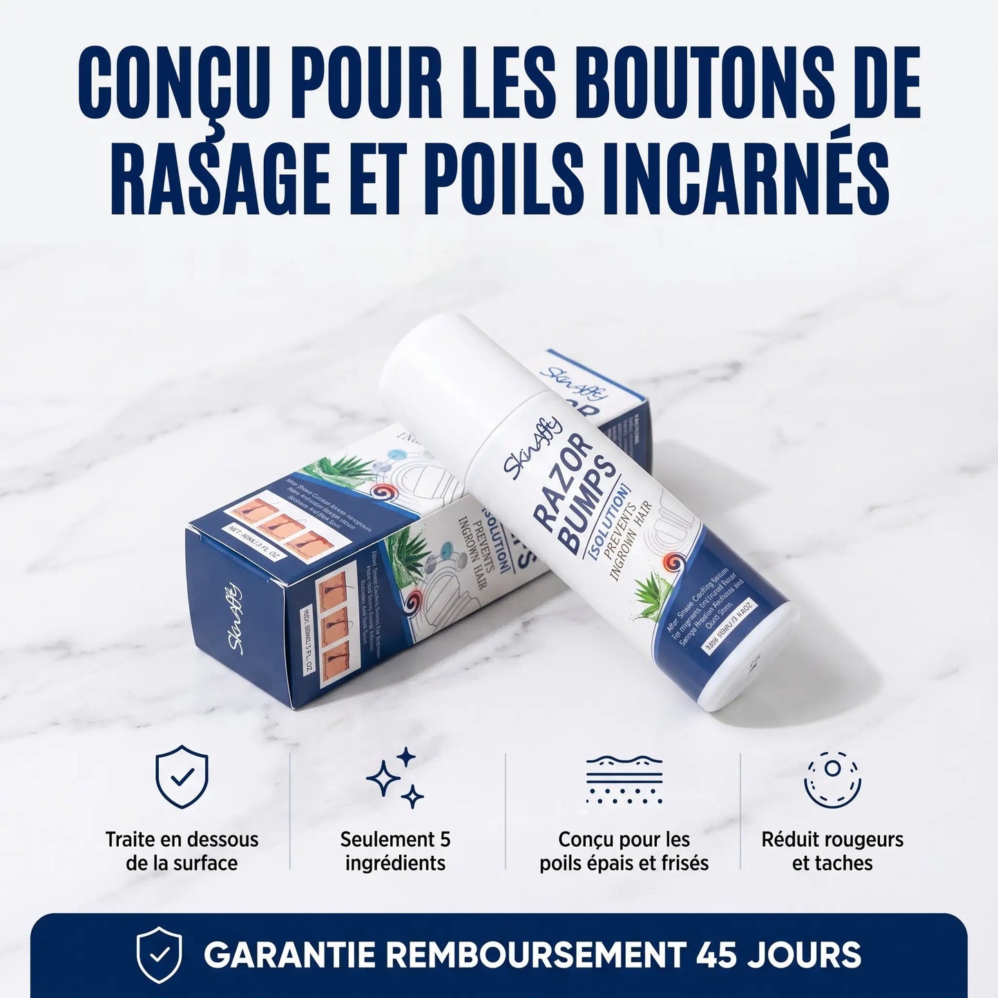 Skinaffy™ Traitement Anti-Poils Incarnés